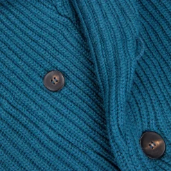 William Lockie x Frans Boone Cashmere Cardigan Steve Teal