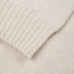 William Lockie x Frans Boone Tip Super Geelong Roll Neck Ivory