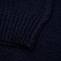 William Lockie x Frans Boone Tip Super Geelong Roll Neck Dark Navy
