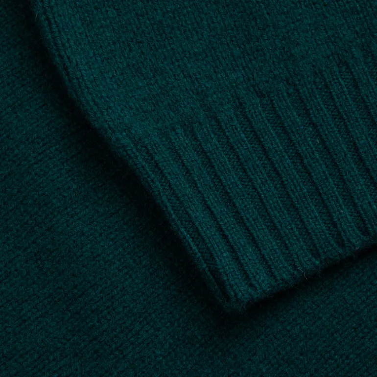 William Lockie x Frans Boone Tip Super Geelong Crew Neck Tartan Green