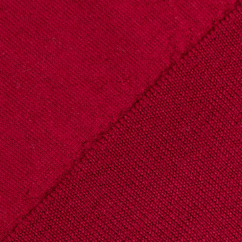 William Lockie x Frans Boone 30 gauge Loro Piana Merino's V-Neck Chianti