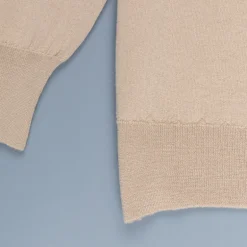 William Lockie x Frans Boone 30 gauge Loro Piana Merino's Crew Neck Sandstorm
