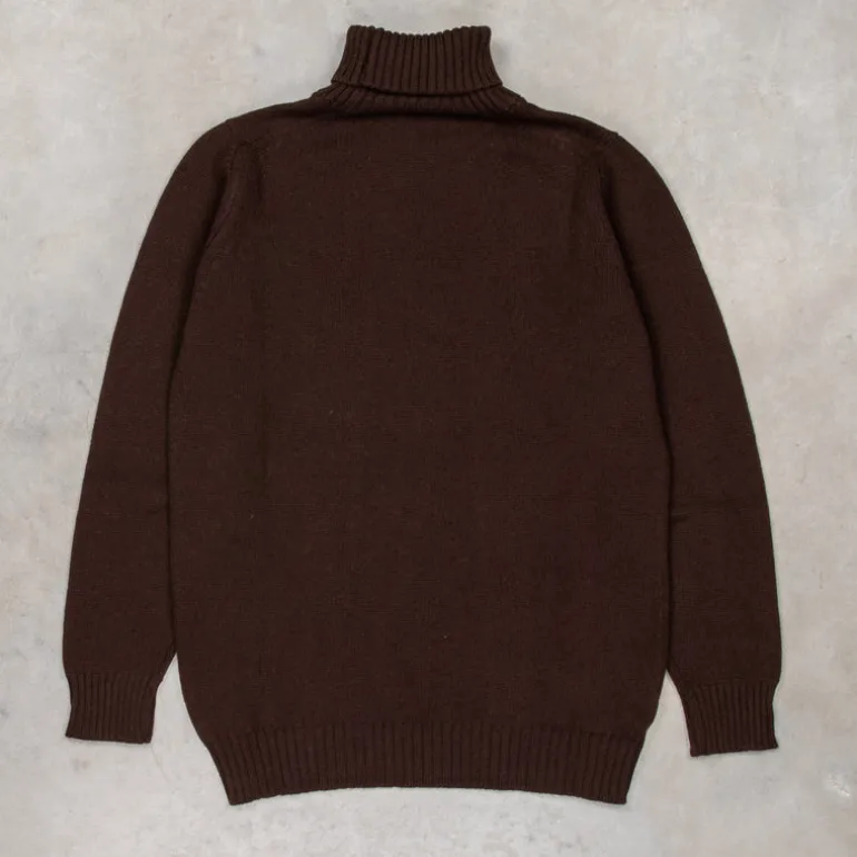 William Lockie x Frans Boone Inigo Baby Lambswool Roll Neck Caffe