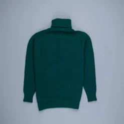 William Lockie x Frans Boone Tip Super Geelong Roll Neck Tartan Green