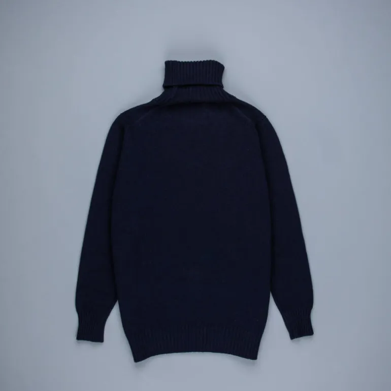 William Lockie x Frans Boone Tip Super Geelong Roll Neck Dark Navy
