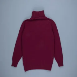 William Lockie x Frans Boone Tip Super Geelong Roll Neck Damson
