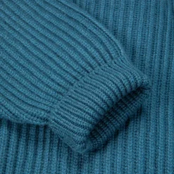 William Lockie x Frans Boone Cashmere Cardigan Steve Teal