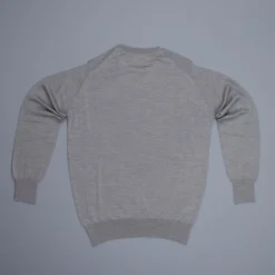 William Lockie x Frans Boone 30 gauge Loro Piana merino's Sweater Crew Neck Flannel